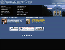 Tablet Screenshot of floridasupremecourt.org